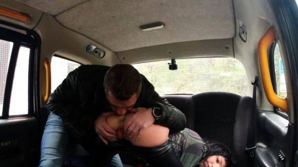 Sexy student pays for the taxi ride with a hot cock ride - drtuber.com on poweredporn.com