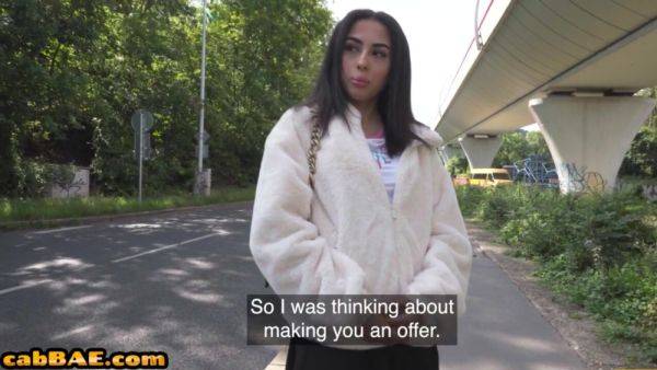 Inked taxi babe fucked in car outdoor for special discount - txxx.com on poweredporn.com