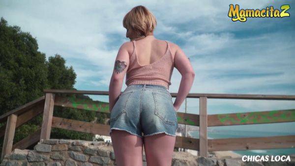 Lucia Fernandez's big natural tits get pounded in risky outdoor public fuck with moisex - sexu.com on poweredporn.com