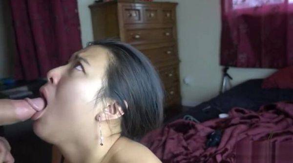 Heavenly asian tart making an extreme deepthroat - sunporno.com on poweredporn.com