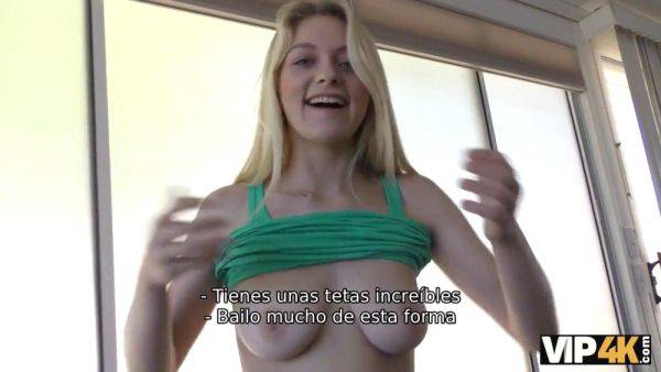 Allie Rae strips, fucks and earns cash for her VIP4K interview - sexu.com on poweredporn.com