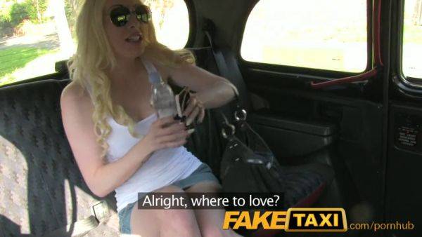 Valerie Fox gets her tight butt drilled in a fake taxi after a steamy public fuck - sexu.com on poweredporn.com