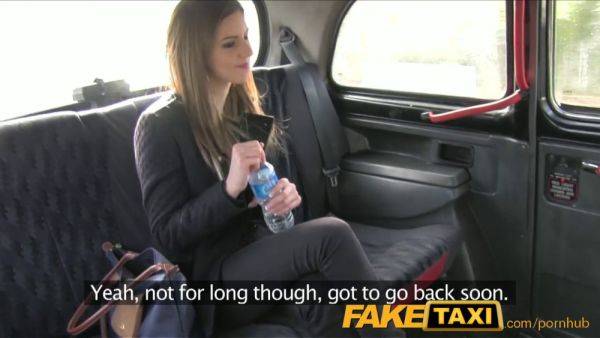 Stella Cox gets her big tits drilled in a fake taxi cab - sexu.com on poweredporn.com