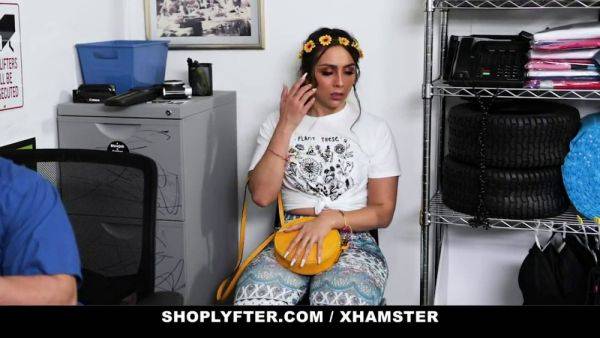 Lilly Hall gets caught and fucked hard in the store by a stranger - sexu.com on poweredporn.com