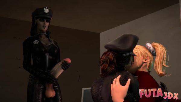 Interracial 3some Futa fuck in prison - Futa3DX - anysex.com on poweredporn.com