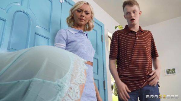 Dashing Cherie DeVille gives the young man her and Chloe Temple's pussy - anysex.com on poweredporn.com