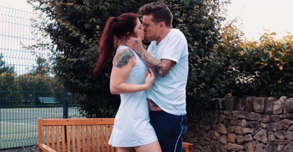 Sensual female roughly drilled on the tennis court before feeling jizz on her shaking ass - alphaporno.com on poweredporn.com