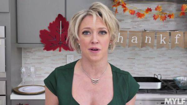 Stuffing Her Thanksgiving Pussy - MYLF - hotmovs.com on poweredporn.com