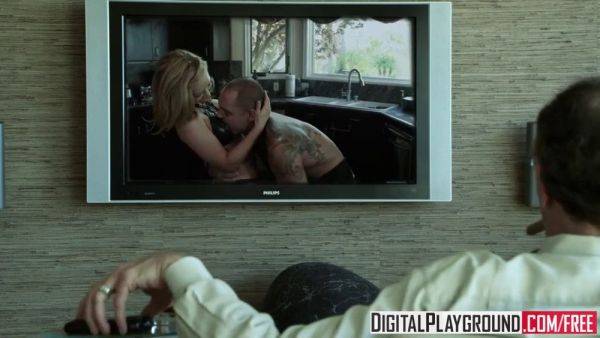 Kayden Kross gets her big tits and ass drilled hard by Nacho Vidal in the kitchen - sexu.com on poweredporn.com