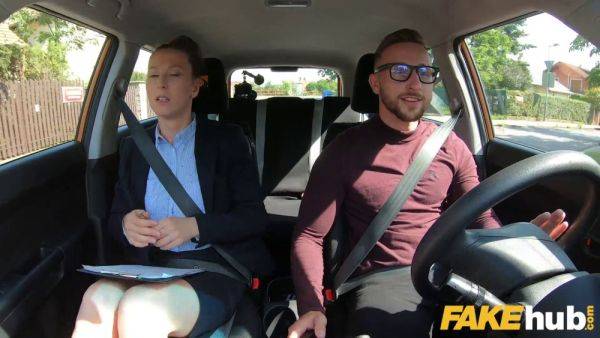 Watch Emylia Argan, the female instructor, demands her pussy be fed with cum after driving like a pro - sexu.com on poweredporn.com