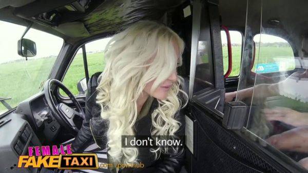 Max Dior and Jarushka Ross have a wild ride with their busty blonde passenger - sexu.com on poweredporn.com