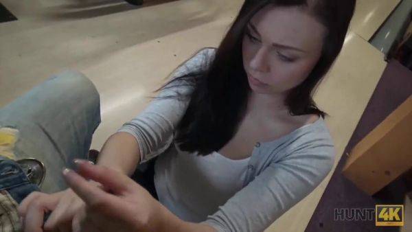 Ornella Morgan is looking for cash for a hot fuck with her hunter friend - sexu.com on poweredporn.com