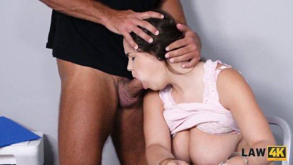 Sofia Lee caught stealing and fucked hard by the police - sexu.com on poweredporn.com