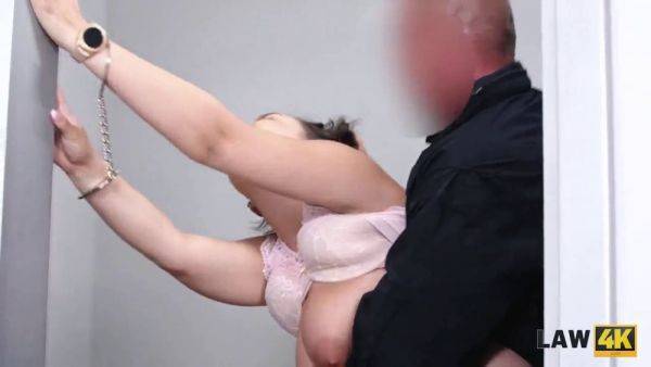 Sofia Lee gets caught stealing goods in the park and punished with rough sex and doggystyle - sexu.com on poweredporn.com