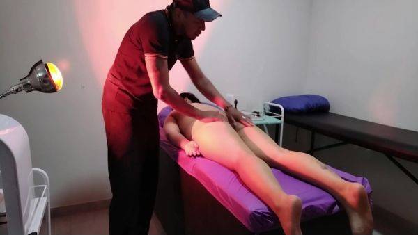 My Partner Gives Me A Surprise At A Spa For My Birthday And I End Up Fucking The Masseuse - hclips.com on poweredporn.com