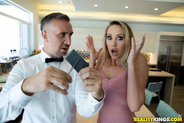 Brett Rossi gets her shaved pussy fucked good and proper - xhand.com on poweredporn.com
