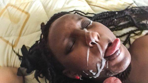 Black Amateur Messy Facial after Anal In Fake Job Interview by Big WHITE DICK - txxx.com on poweredporn.com