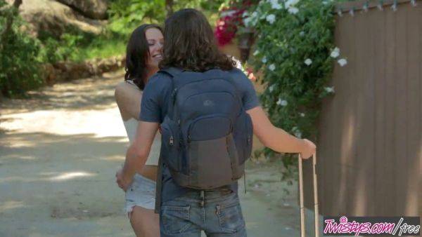 Aidra Fox cheats on her husband with a poolboy and gets wet and wild in lingerie & silk panties - sexu.com on poweredporn.com