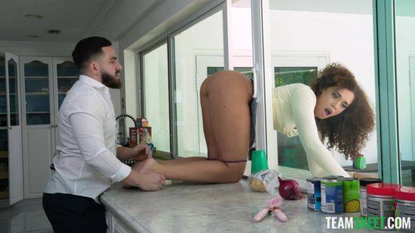 Curly black doll loudly fucked in her succulent cherry for quite some slutty rounds - hellporno.com on poweredporn.com