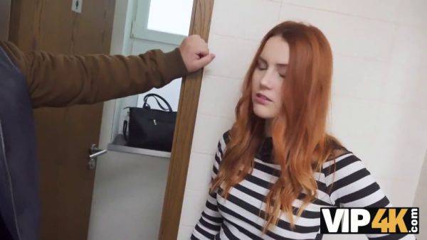 Naughty Czech teen in POV cuckold action with a redhead in the center of the action for cash - sexu.com on poweredporn.com