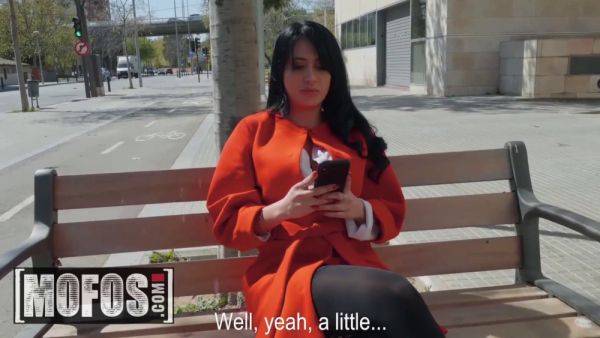 Linda Gonzalez's Euro Publick Pickup Art - Watch her busty boobs bounce as she gets facialized and takes a huge load in her mouth - sexu.com on poweredporn.com