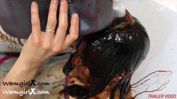 Wet Not To Wear For Chocolate Topping - Wam Sploshing Fun - upornia.com on poweredporn.com