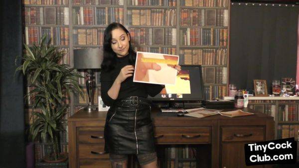 SPH solo babe in leather humiliates small cocks in dirtytalk - txxx.com on poweredporn.com