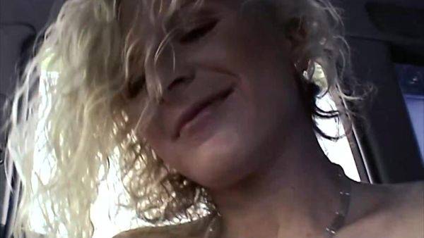 An Old German Lady Knows How To Ride A Cock In The Back Of The Car - tubepornclassic.com on poweredporn.com