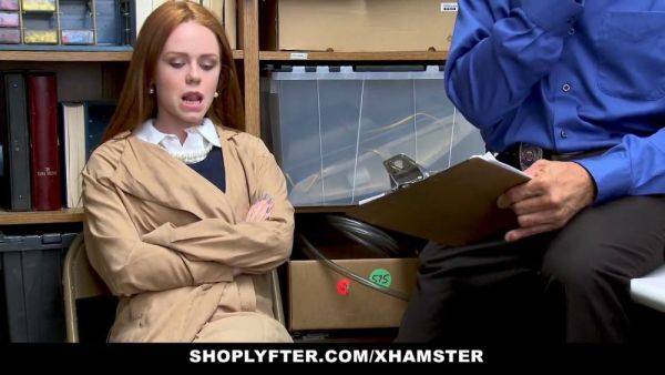 Ella Hughes trades sex for a slap on the wrist in a wild shoplyfter trade - sexu.com on poweredporn.com