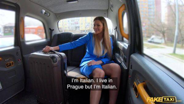 Russian bombshell Zlata Shine flaunts her massive natural tits for Taxi Club card - sexu.com - Russia on poweredporn.com