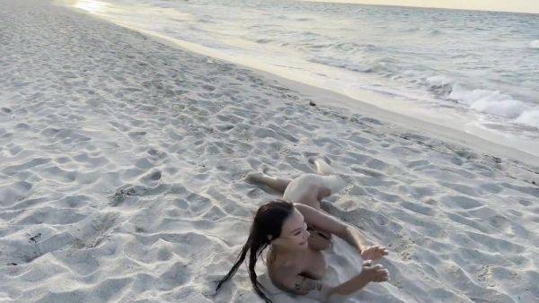 Swims In Atlantic Ocean And Poses Naked On A Public Beach In Cuba - Monika Fox - hotmovs.com - Cuba on poweredporn.com