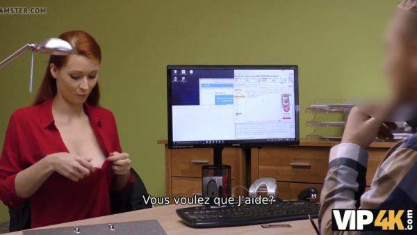 Isabella Lui gets wild with loan agent in office sex tape - sexu.com on poweredporn.com