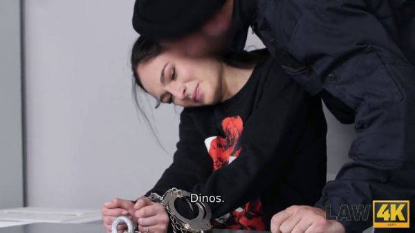 Leanne Lace gets naughty in jail & spreads wide open for rough sex - sexu.com on poweredporn.com