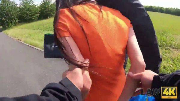 Ashley Ocean tries to make it easy with her tight pussy in a rough Euro teen sex video - sexu.com on poweredporn.com