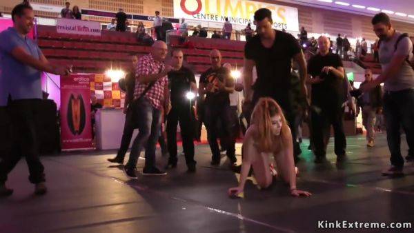 Brunette Takes Facial At Euro Sex Expo - Ramon Nomar - videomanysex.com on poweredporn.com