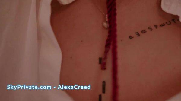 (CAN'T STOP MOANING) Alexa Creed Gets Tied Up and Vibed Hard Till Orgasm - SKYPRIVATE - hotmovs.com on poweredporn.com