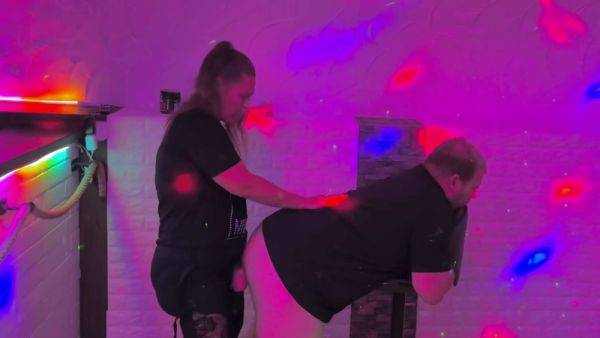 Pegging Doggy With A Huge Dildo At The Party - hclips.com - Germany on poweredporn.com