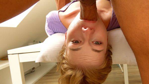 Petite Blonde Russian Babe Rough Face Fuck Close Up Cumshot - txxx.com - Russia on poweredporn.com