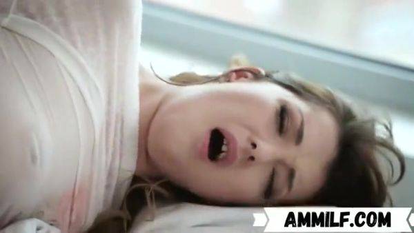 Kristin - Morning Cuddles Of Hot Brunette - hotmovs.com on poweredporn.com