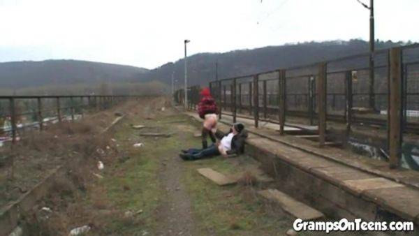 Gramps fetish teen sucks dick and gets fucked - txxx.com on poweredporn.com