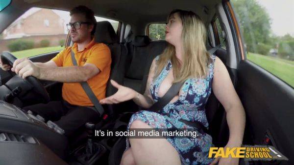 Madison Stuart's Massive British Boobs are a Great Lesson for Drivers! - sexu.com - Britain on poweredporn.com