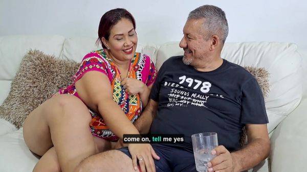 The Horny Old Man Receives A Salivary Blowjob - upornia.com on poweredporn.com