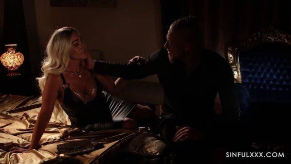 Aubrey Black and Brittany Bardot explore each other's bodies in sexy lingerie - sexu.com on poweredporn.com