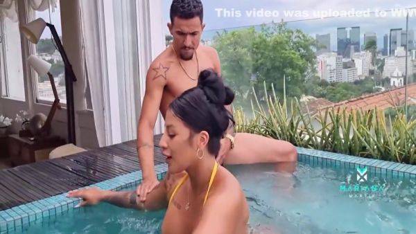 Mariana Martix - Fucked In An Outdoor Jacuzzi In Brazil - Shh!! Watch Out For The Neighbors 9 Min - hotmovs.com - Brazil on poweredporn.com