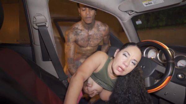 A Personal Favorite Of Mine - tattooed ghetto ebony mom fucked outdoors in car - big black tits - xtits.com on poweredporn.com