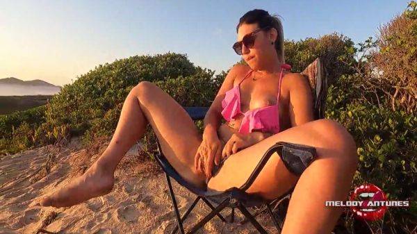 The Hotest Hitting With The Blonde At Sunrise At The Beatch Do Campeche In Florianopolis - Sc Camping Do Remor 9 Min With Melody Antunes - hclips.com - Brazil on poweredporn.com