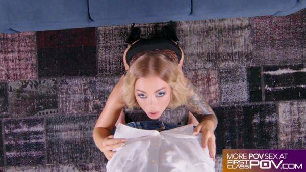 Tattooed Blonde Misha Maver Can't Resist A Passionate Fucking - hotmovs.com on poweredporn.com