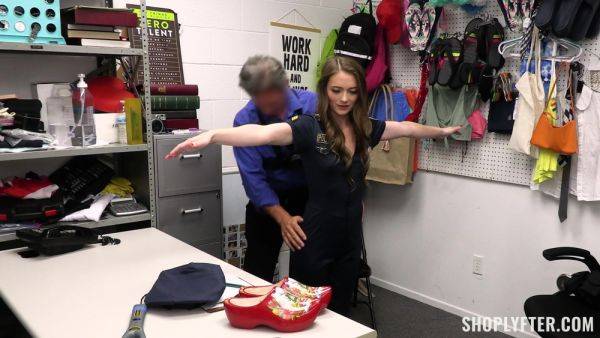 Shoplifter undressed and fucked like she's a whore - hellporno.com on poweredporn.com