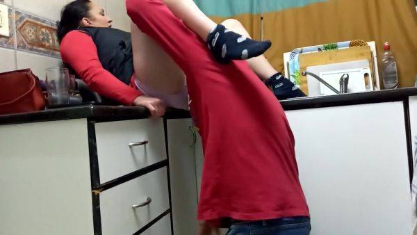 Brunette Mature wife cheating and fucking in the kitchen - homemade hardcore - xhand.com on poweredporn.com