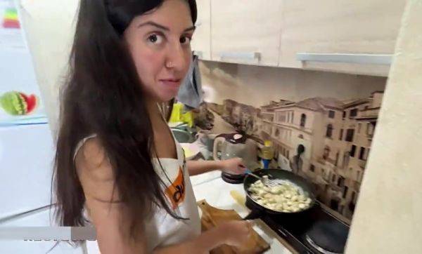 Fucked And Cum On My Wife's Pussy While She Was Cooking Me Dinner - Creampie - xtits.com on poweredporn.com